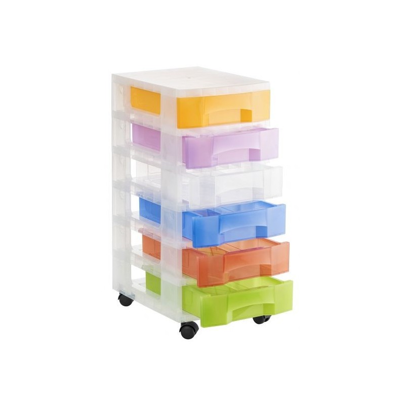 1006R SU TL cajonera para oficina Transparente  Blanco Polipropileno