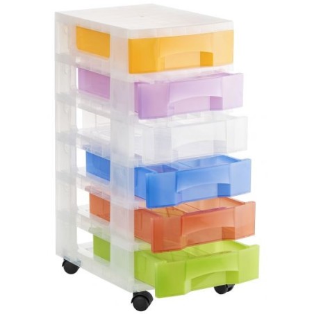 1006R SU TL cajonera para oficina Transparente  Blanco Polipropileno