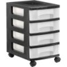 1104R CS TL cajonera para oficina Negro Plstico