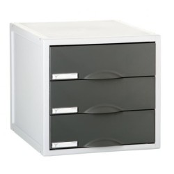 8403C GF cajonera para oficina Gris  Blanco Plstico