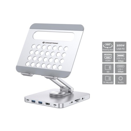 DONN26G mueble y soporte para dispositivo multimedia Plata Tableta Carro para administracin de tabletas