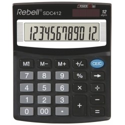 CALCULADORA SOBR.REBELL 12 DIG. SDC412