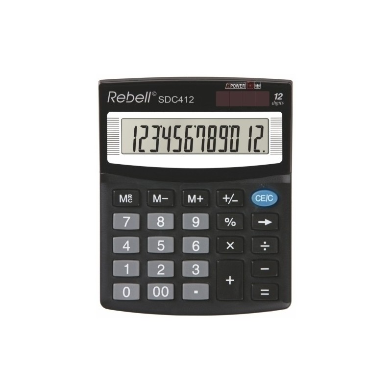 CALCULADORA SOBR.REBELL 12 DIG. SDC412