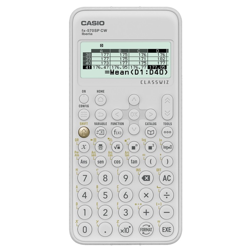 FX-570SPX CW calculadora Bolsillo Calculadora cientfica Blanco