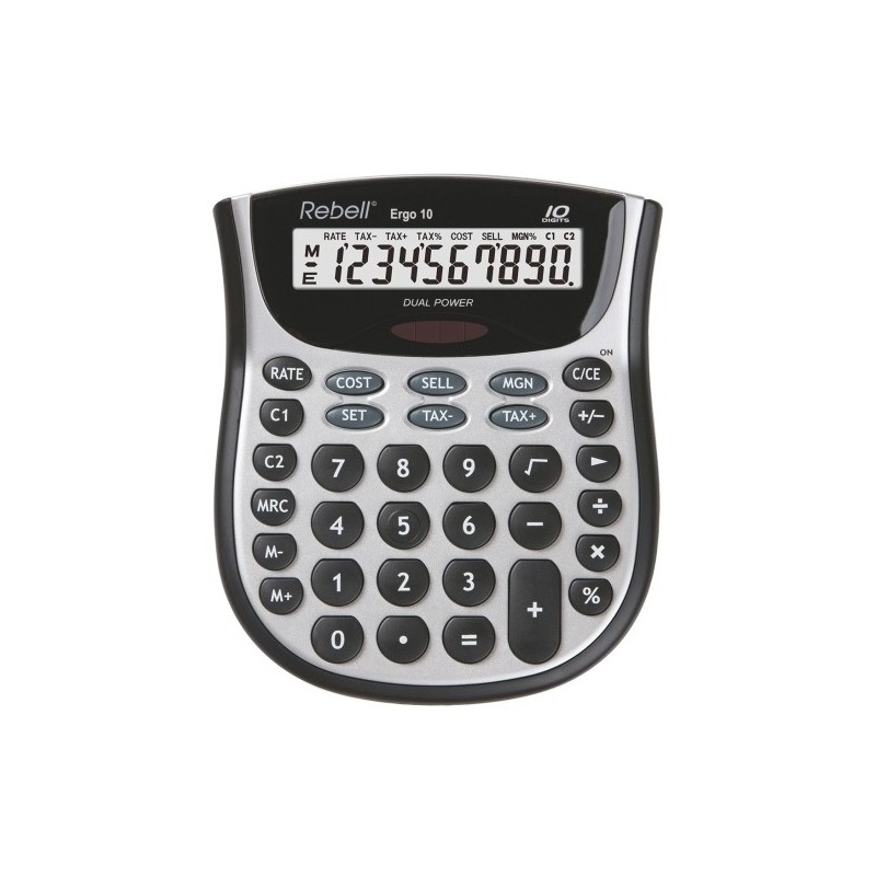 CALCULADORA SOBR.REBELL 10 DIG. ERGO 10