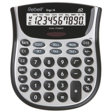CALCULADORA SOBR.REBELL 10 DIG. ERGO 10
