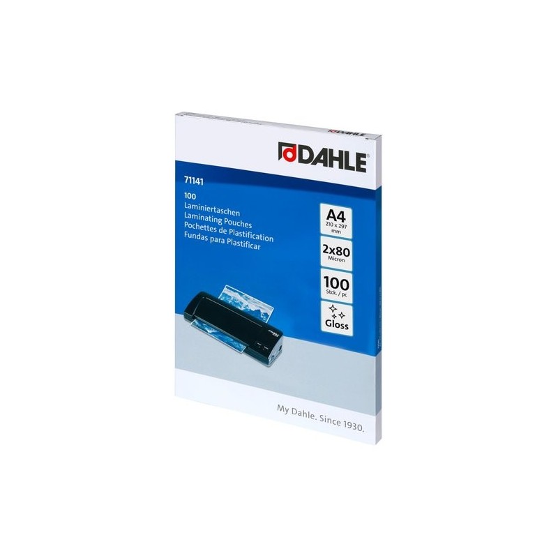 FUNDA PLASTIF. DAHLE  A4 80 P/100