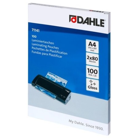 FUNDA PLASTIF. DAHLE  A4 80 P/100