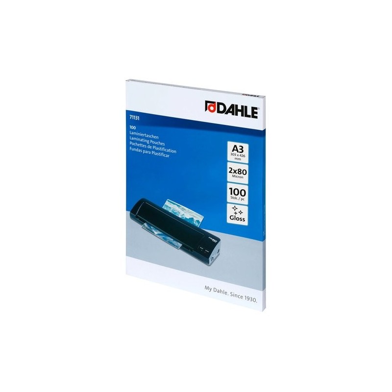 FUNDA PLASTIF. DAHLE  A3 80 P/100