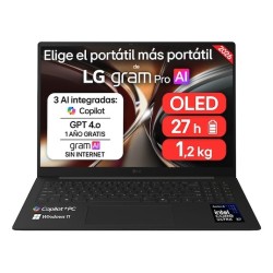 Gram Pro 16Z90U 16" Copilot+ PC Intel Core Ultra X7 358H Porttil 40 6 cm (16") WQXGA+ 32 GB LPDDR5x-SDRAM 512 GB SSD Windows 11 