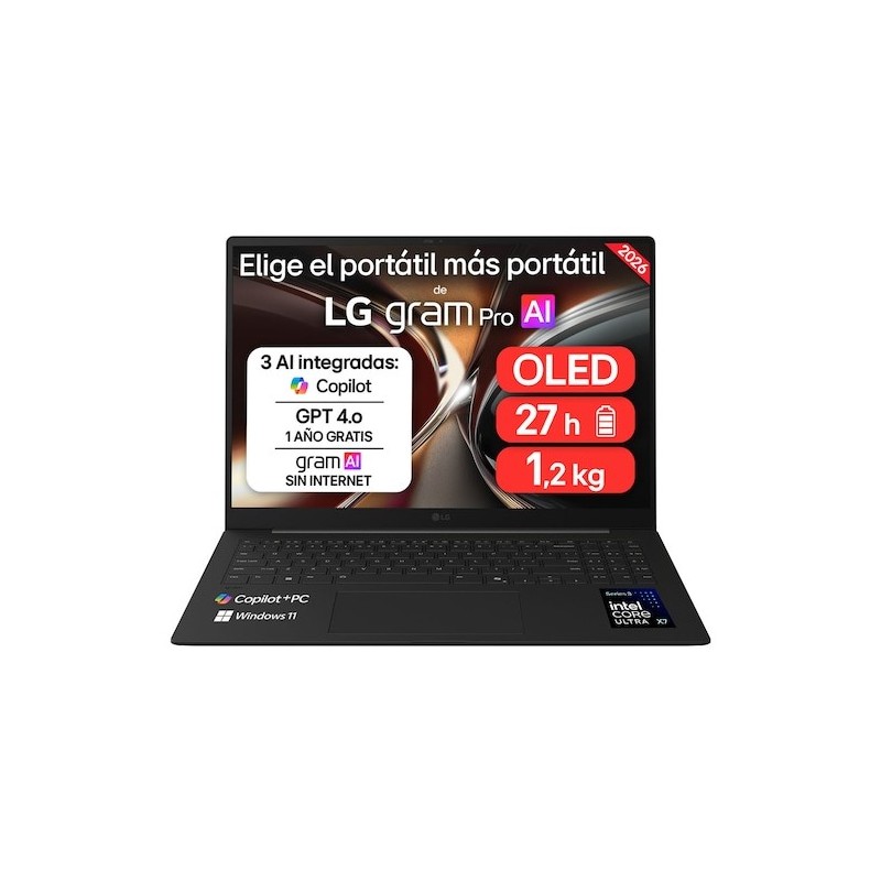 Gram Pro 16Z90U 16" Copilot+ PC Intel Core Ultra X7 358H Porttil 40 6 cm (16") WQXGA+ 32 GB LPDDR5x-SDRAM 512 GB SSD Windows 11 