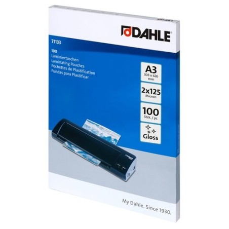 FUNDA PLASTIF. DAHLE  A3 125 P/100