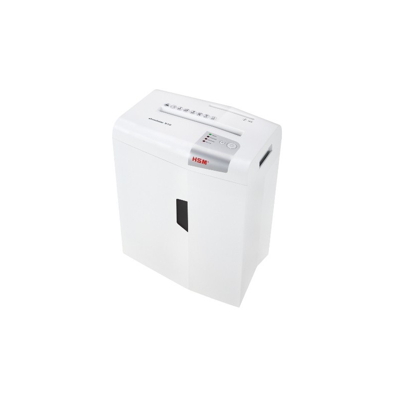 X10 triturador de papel Corte en partculas 58 dB 22 cm Plata  Blanco