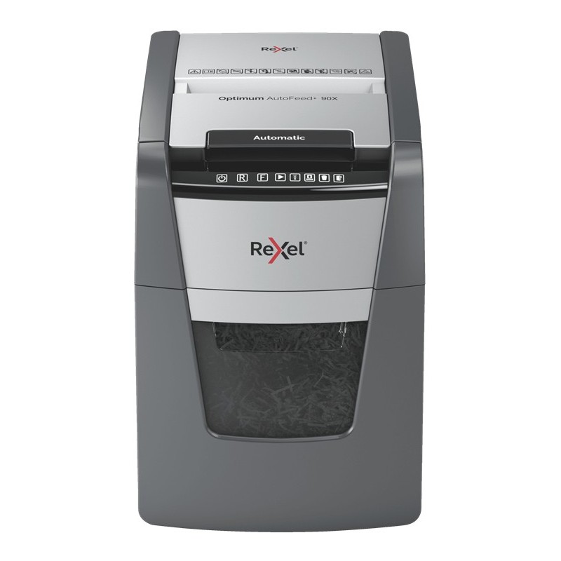 AutoFeed+ 90X triturador de papel Corte cruzado 55 dB Negro  Gris