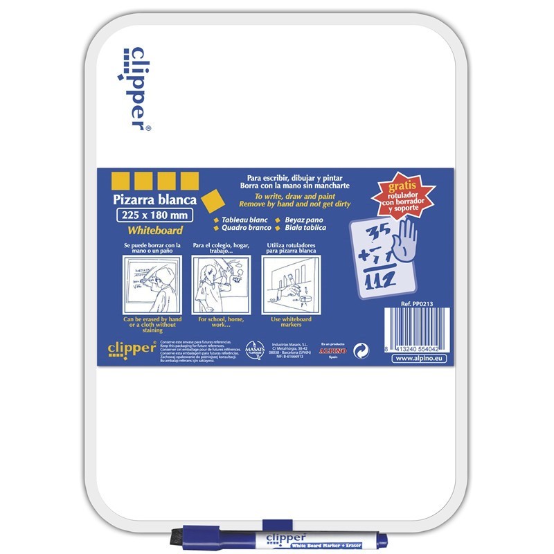 PP0213 pizarrn blanco 255 x 180 mm