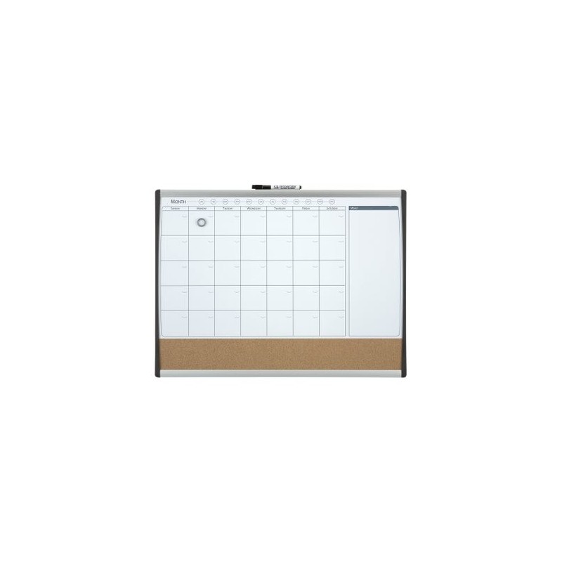 Combo organizador mensual + tablero corcho (585 x 430 mm)