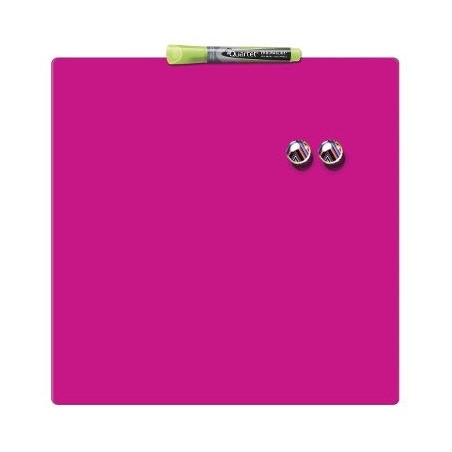 Pizarra hogar magntica 360x360mm rosa