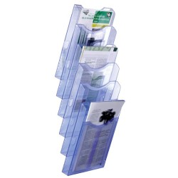 6126 AZ TP portacartel y stand de informacin Portafolletos A4 Poliestireno Azul