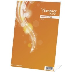 EXPOSITOR SOBREMESA ARCHIVO 2000 "PREMIUM" EN FORMA DE L DIN A4 VERTICAL ESPESOR 3 MM 95X210X305 MM