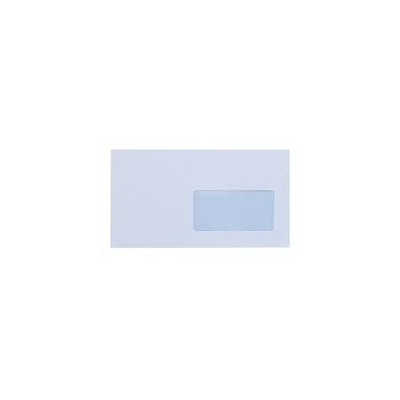 YOSAN SOBRE OFFSET 90GR 115X225 BLANCO TIRA AUTOADHESIVA Y CON VENTANA DERECHA -500U-