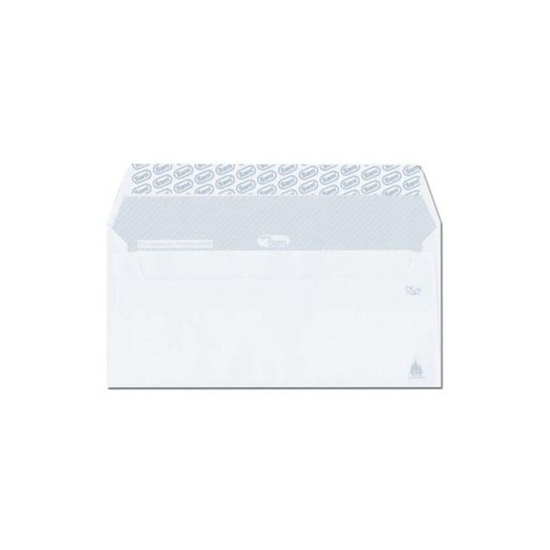SOBRE SAM 110x220 BCO.90g OPEN PAQ.25