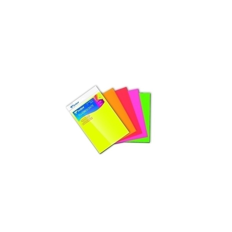CARTULINA FLUOR A4 SADIPAL SURT. P/5