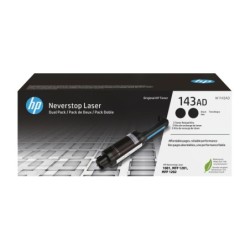 Kit de dos paquetes de recarga de tner Original Neverstop 143AD negro