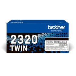 TN-2320TWIN cartucho de tner 1 pieza(s) Original Negro
