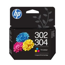 Paquete combinado de 2 cartuchos de tinta negra/tricolor 302/304