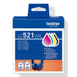 LC521VAL cartucho de tinta 4 pieza(s) Original Negro  Cian  Magenta  Amarillo
