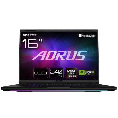 AORUS MASTER 16 Porttil Gaming - 16.0  240Hz OLED  AMD Ryzen 9 9955X3D  GPU NVIDIA RTX 5080  32GB DDR5 5600MHz  1TB SSD  Windows