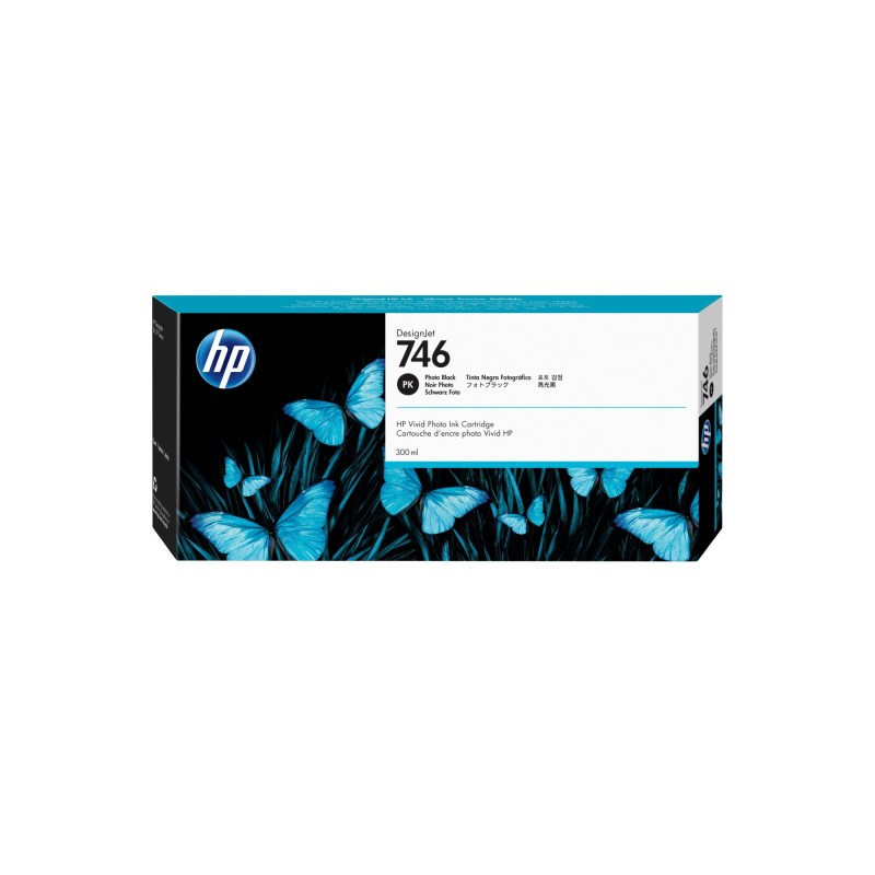 Cartucho de tinta negro fotogrfico DesignJet 746 de 300 ml