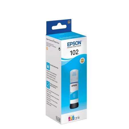102 EcoTank Cyan ink bottle