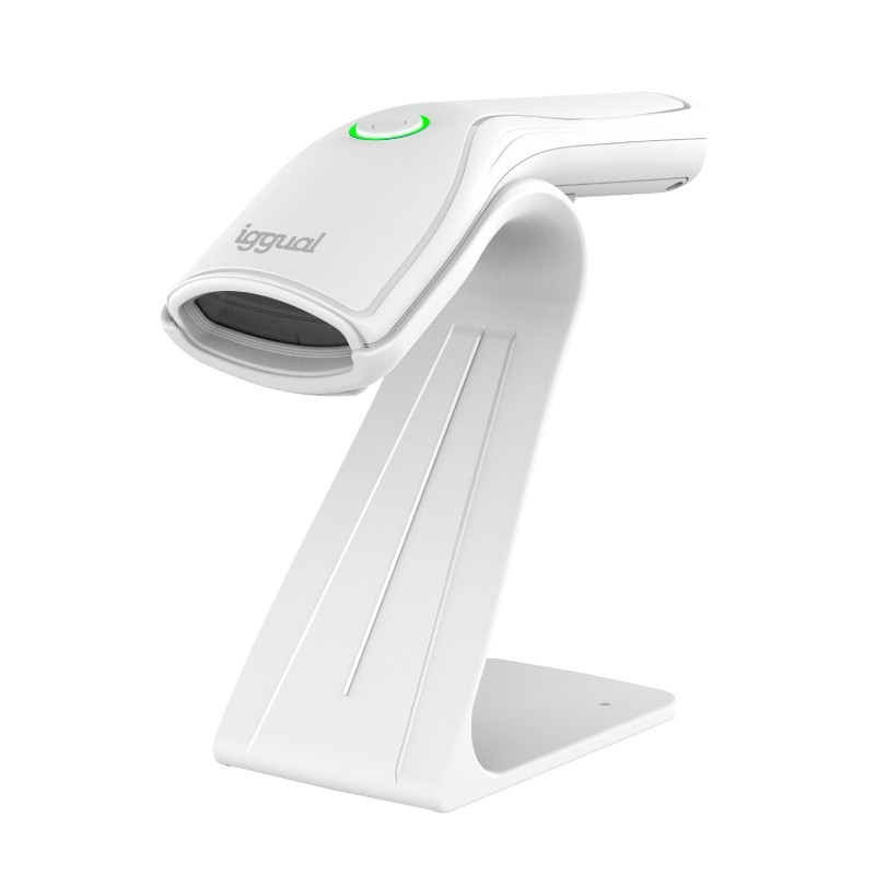 Lector cdigo barras 2D USB botn blanco