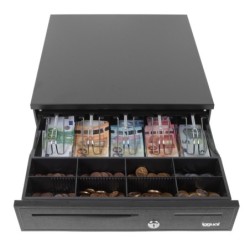 Cajn Portamonedas IRON-50 42cm 5+8 negro