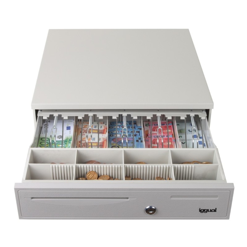 Cajn Portamonedas IRON-50W 42cm 5+8 blanco