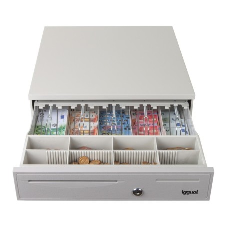 Cajn Portamonedas IRON-50W 42cm 5+8 blanco