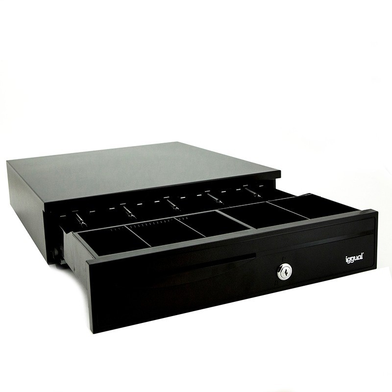Cajn Portamonedas IRON-30 42cm 5+5 negro