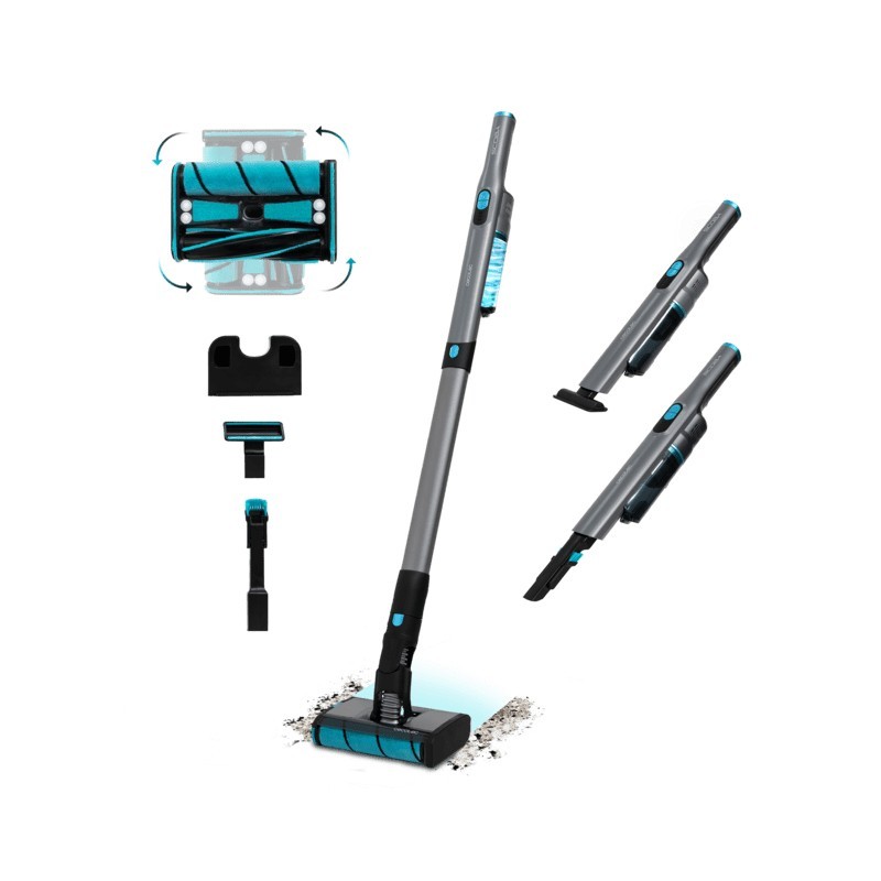 Scoba 2100 Twice Aspiradora vertical Batera Secar Ciclnico Sin bolsa 210 W Negro  Azul 2 5 Ah