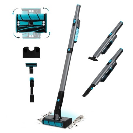 Scoba 2100 Twice Aspiradora vertical Batera Secar Ciclnico Sin bolsa 210 W Negro  Azul 2 5 Ah