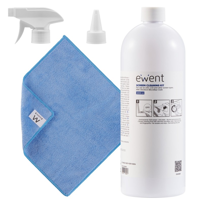 EW5680 kit de limpieza para computadora Pantallas / Plsticos  Universal Kit de limpieza para equipos 1000 ml