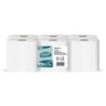 BOBINA DE PAPEL MECHA AMOOS 2 CAPAS 125M - Pack de 6 unidades