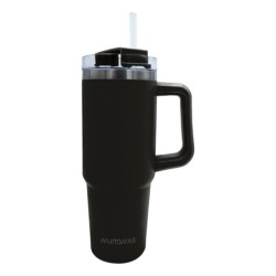 TRAVELMUG900BK taza de viaje 900 ml Negro Acero inoxidable