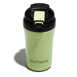 WBOTTLETH350GN taza de viaje 350 ml Negro  Verde Acero inoxidable