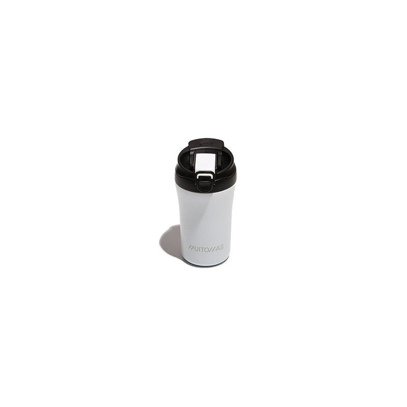 WBOTTLETH350WH taza de viaje 350 ml Negro  Blanco Acero inoxidable