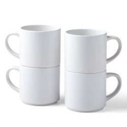 Stackable tazn Blanco Universal 4 pieza(s)