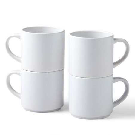 Stackable tazn Blanco Universal 4 pieza(s)