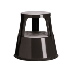 TABURETE 2 PELDAOS MET. A-SERIES NEGRO