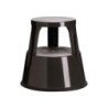 TABURETE 2 PELDAOS MET. A-SERIES NEGRO