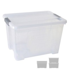 CAJA ALMA. ARCHIVO 2000 C/TAPA 20L 28X40X26CM TRAN